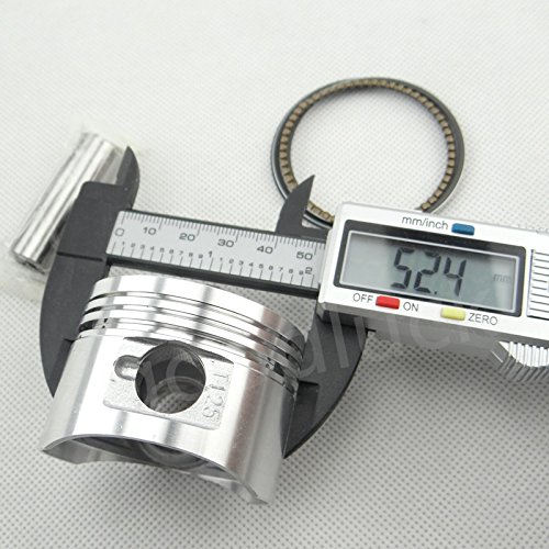 Amazon | ピットバイク 52.4mm ピストン&リングキット 14mm ピン 125CC